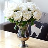 Kicode Simulation DIY Emperor Peony Bouquet Hydrangea Artificial Silk Flowers Wedding Bridal Home De