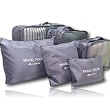 トラベルポーチ スーツケース 収納バッグ 6点 セット メッシュ 衣類 収納ケース 小物整理 旅行用 NL7652