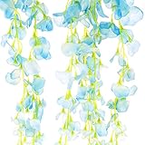 Best Choice Products人工シルクつる藤の花装飾DIYの結婚式やCeremonies (ブルー)