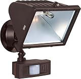 Nuvo SF76/509 Halogen Floodlight with Motion Sensor, Bronze, Large [並行輸入品]