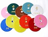 [Nikayoni Store’s] 石材 大理石 タイル 御影石 人造石 墓石 石材用 研磨 研摩 パッド ポリッシャー 湿式 選べる [80mm] [100mm] 粒度サイズ [ 50# 100#