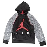 Jordan Big Boys Elephant Print Hoodie (S(8-10YRS) Black) [並行輸入品]