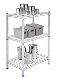 Diamond Home Wire Shelf 3 Tier Chrome Corner Shelf [並行輸入品]