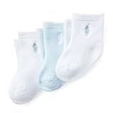 ポロ ラルフローレン ポニー付・テリーソックス３足セット[ホワイト](男の子0-6カ月用)0～6M（7～10cm) [並行輸入品]