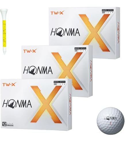 Amazon.co.jp: 本間ゴルフ HONMA ボール TW-S ボール 2021年モデル 5