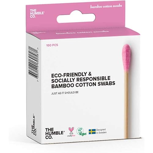 Humble Co. Cotton Swabs, Purple (Pack of 100)