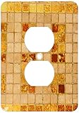 3dRose LLC lsp_29692_6 Copper Tile, 2-Plug Outlet Cover