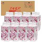 【ケース販売】エルモアトイレットロール 12ロール ピンクダブル2枚重ね30ｍ 花の香り×8