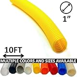 コルゲートチューブ ー カラータイプ 1" - 10ft WL-100-10-YL