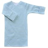 【未熟児】【低出生体重児】【早産児】【NICU】用　ベビー服：長袖ドレスオール セールストライプ (1400-2500g)