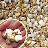 天然石 玉石砂利 クリームイエロー 1-2cm 300kg