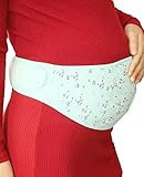 【MIKA&MAYA】 マタニティ 妊婦帯 サポート 補助ベルト 下着 腹巻 ガードル (ブルー M ～ L)