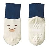 コンビミニ シューフィットソックス(くま) 13～15 ブルー