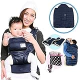 urbanfun collectionアーバンファン オールメッシュ 腰ベルト付抱っこひも （ネイビー） 防寒セット【（財）製品安全協会 SGマーク認定】よだれパッド+収納ポーチ付