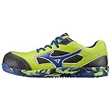 ◎MIZUNO（ミズノ） オールマイティ 紐タイプ(ワーキング)[メンズ] 足幅ワイド（3E相当） C1GA160035 35：ライトグリーン×ブルー 28.0
