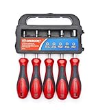 Crescent CND5SAE Hollow Shaft Cushion Grip Nutdriver Set, Red/Black, 5-Piece [並行輸入品]