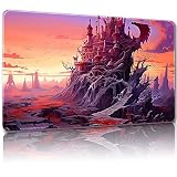 Malqiqi プレイマット MTG用 無料収納バッグ付き ゲームマット 24 x 14インチ カード用TCG ボードゲームマット マウスパッド デスクマット (レギュラー、マジックマット11)