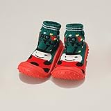 giminuoベビーシューズ 滑り止め 歩き学び ベビー靴 ソックスシューズ 赤ちゃん靴 ファーストシューズ 練習用　 (19, ふかみどり，てんとうむし)