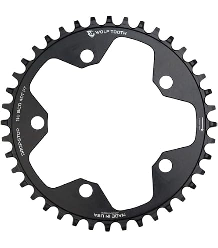 40T WOLF TOOTH チェーンリング Amazon | ウルフトゥース(Wolf Tooth) Elliptical 110 BCD 5 Bolt