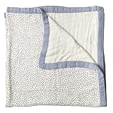 Little Unicorn Deluxe Muslin Quilt Blanket - Polka Dot by Little Unicorn
