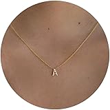 Gold Initial Necklace for Women Girls Dainty Choker Letter Necklace