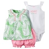 カーターズ Carter's ボディスーツ + チュニック + パンツ 豪華3点セット 3-Piece Bodysuit & Diaper Cover Set 6M (61-67cm) [並行輸入品]