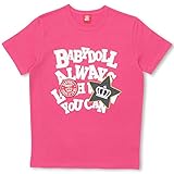 ベビードール デニムワッペンTシャツ 男女兼用 M ピンク