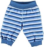 (フィクソーニ)FIXONI 北欧ブランド ベロアボーダーパンツ ブルー 74cm