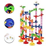 105pcs /設定Race Game実行迷路プラスチックボールトラックHouse Buildingブロックおもちゃ