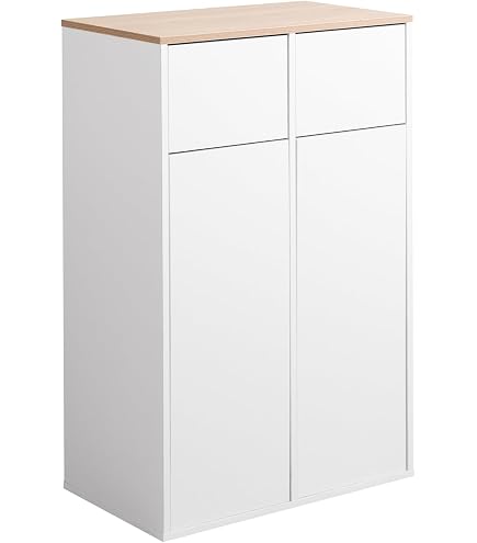 Amazon.co.jp: 家具350 3連式ゴミ箱 45Lゴミ袋対応 幅74.5cm 分別 大