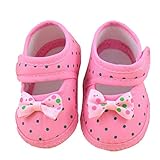 Franterd Baby Sneaker Toddler Shoes Bowknot Boots Soft Crib Shoes (4, Pink) by Franterd