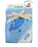 BlueberryShop Embroidered COTTON HOODED Bath Pool Beach TOWEL Baby Kid Todler FREE Washcloth (31.5" 