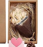 SACHI ソープフラワー 花束 フレグランス フラワー ギフト 母の日 父の日 誕生日 結婚 記念日 クリスマス プレゼント (白 ７本)