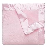 Elegant Baby Ultra Plush Blanket, Satin Border Blanket 36 x 45 Inch in Pastel Pink by Elegant Baby