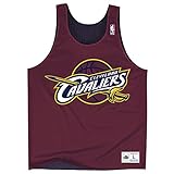 Cleveland Cavaliers Nba Mitchell & Nessメンズドロップステップレトロメッシュリバーシブルタンクトップ( 3 x l )