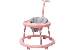 GERRBG シンプルウォーカー ラウンド ベビーウォ 折りたたみウォ 歩行器