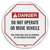 Accuform Signs KDD725 STOPOUT Vinyl Steering Wheel Message Cover, ANSI-Style Legend "DANGER DO NOT O