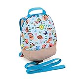Solby ソルビィ あっちこっち迷子防止リュック アニマルリーフ （ギフトシール） (ブルー)