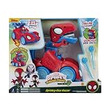 SPIDEY AND HIS AMAZING FRIENS MARVEL スパイダーレックスレーサー - 8インチの車両。音は車両から恐竜に変わります。