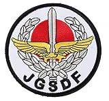 ベルクロワッペン マジックテープ JGSDF 陸上自衛隊 特殊作戦群 モチーフ SOG サバゲー パッチ ワッペン A0360 (ホワイト)