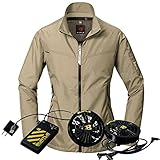 空調服 バートル BUTLE エアークラフトジャケットバッテリーセット AC1011set ライトキャメル 3L