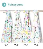 aden + anais (エイデンアンドアネイ) おくるみ バラ売り 1枚 出産祝い【並行輸入品】 Fairground Y-4