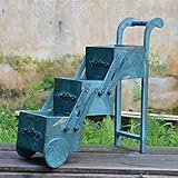 GYP ミニフラワーラック、マルチ肉工場植木鉢デスクトップストレージボックス小型トロリーラック木材パストラルレトロシンプルな41.5 * 15 * 43センチメートル 購入 ( 色 : #1 )