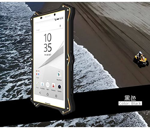 Xperia Z5ケース Sony Xperiaz5 エクスペリアz5 カバー 手帳型 本革調 レザー 窓 開かず通話 スマホケース スマホカバー Love Mei 軍用 耐衝撃 全方向衝撃吸収 アルミ コーニング社製ゴリラガラス採用 マグネット吸着 ブランド おしゃれ 携帯電話ケース 携帯カバー