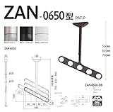 川口技研:軒天用ホスクリーン　ZAN-0650型　PW(ピュアホワイト) ZAN-0650-PW