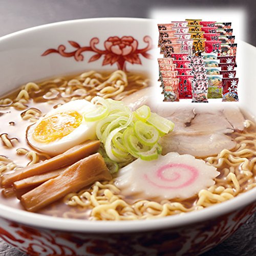 全日本らーめん味比べ 20食×2 【ラーメン インスタント セット 詰め合わせ ギフト 味噌 みそ 醤油 しょうゆ とんこつ 喜多方 尾道 国産 北海道】