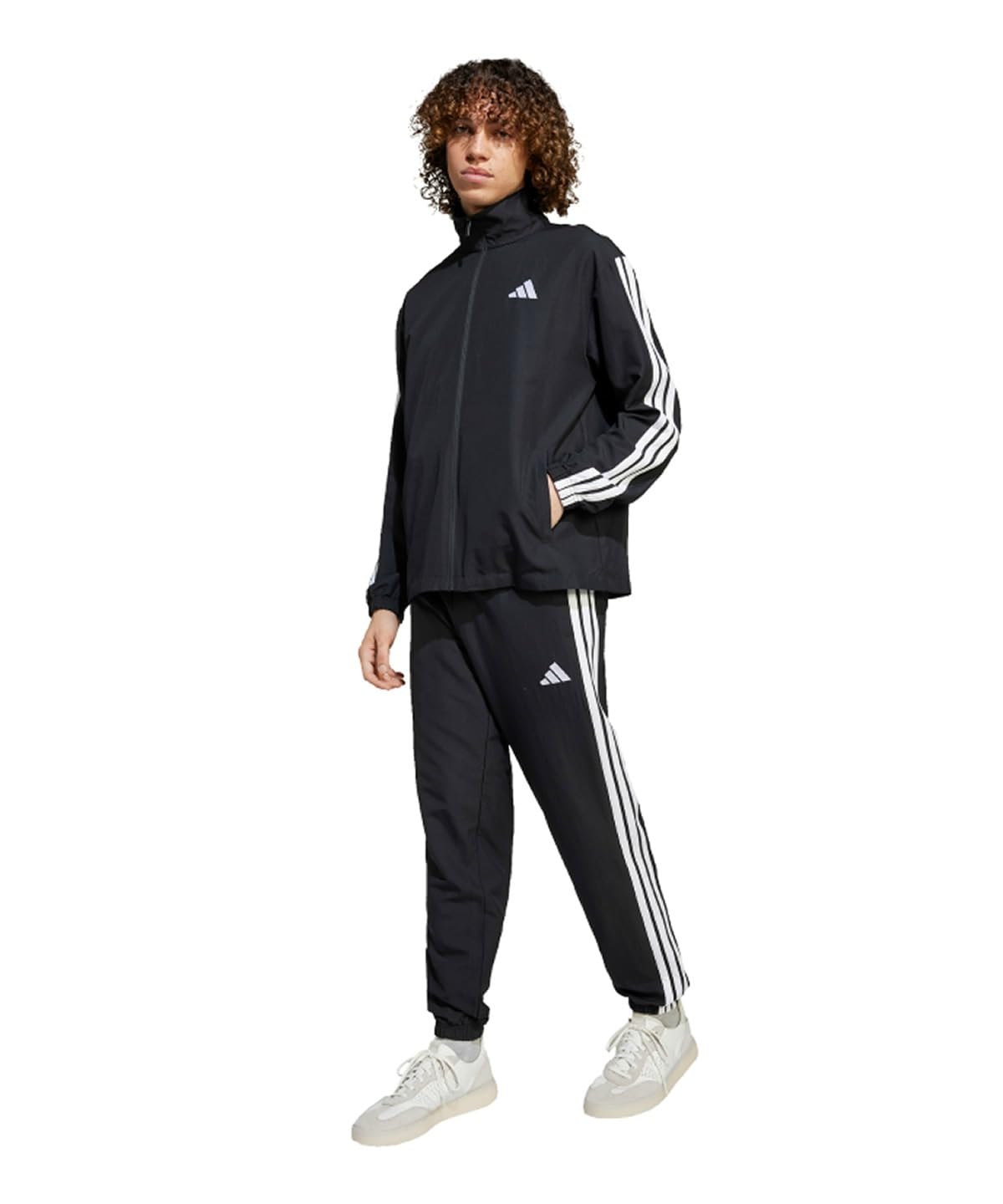 【ブラックフライデー】【73%OFF】【2,666円】 アディダス メンズ 3ストライプス ウーブン トラックスーツ 上下セット