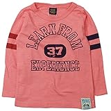 《H28年秋冬物》BOOM TOWNKIDS(ブームタウンキッズ) カレッジ風 アメカジスラブ天竺長袖Tシャツ 130cm/ピンク NO.F-951105
