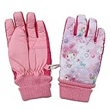 【ネコポス発送】【５～６歳用】マイメロディー子ども用スキーグローブ【キッズ】 ピンク