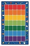 Joy Carpets Kid Essentials Early Childhood Phonics Fun Rug Multicolored 3'10 x 5'4 [並行輸入品]